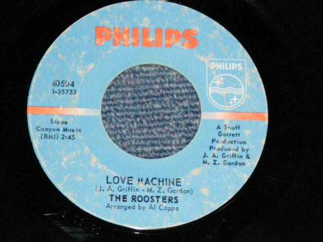 画像1: The ROOSTERS ( 60's AMERICAN POP-ROCK) - LOVE MACHINE : I'M SUSPECTIN'   ( Ex+/Ex+ )  / 1968  US AMERICA ORIGINAL Used 7" Single 