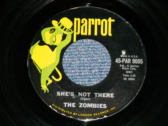 画像1: THE ZOMBIES - SHE'S NOT THERE : YOU MAKE ME FEEL SO GOOD (Ex+++/Ex+++ )  / 1964  US AMERICA ORIGINAL Used 7" SINGLE