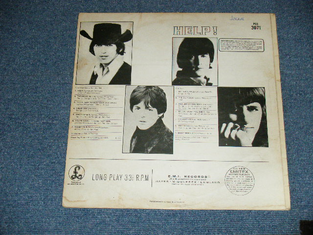 画像: THE BEATLES - HELP! ( YEX-168-2/YEX-169-1 ) ( Ex++,Ex/Ex+) / 1970's UK  ENGLAND "2xEMI Label" STEREO  Used LP  