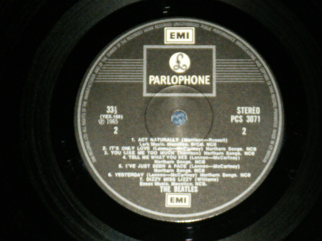 画像: THE BEATLES - HELP! ( YEX-168-2/YEX-169-3 ) ( Ex++/MINT-) / 1970's UK  ENGLAND ORIGINAL "2xEMI Label" STEREO  Used LP  