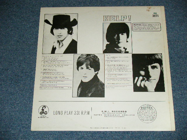 画像: THE BEATLES - HELP! ( YEX-168-2/YEX-169-3 ) ( Ex++/MINT-) / 1970's UK  ENGLAND ORIGINAL "2xEMI Label" STEREO  Used LP  
