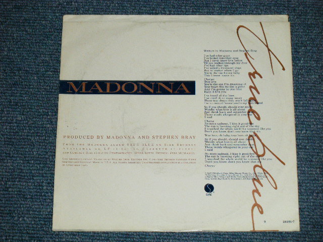 画像: MADONNA -  TRUE BLUE : AIN'T NO BIG DEAL  (Ex++/MINT-: Press Miss Label)  / 1984 US AMERICA ORIGINAL Used 7" Single with PICTURE SLEEVE  