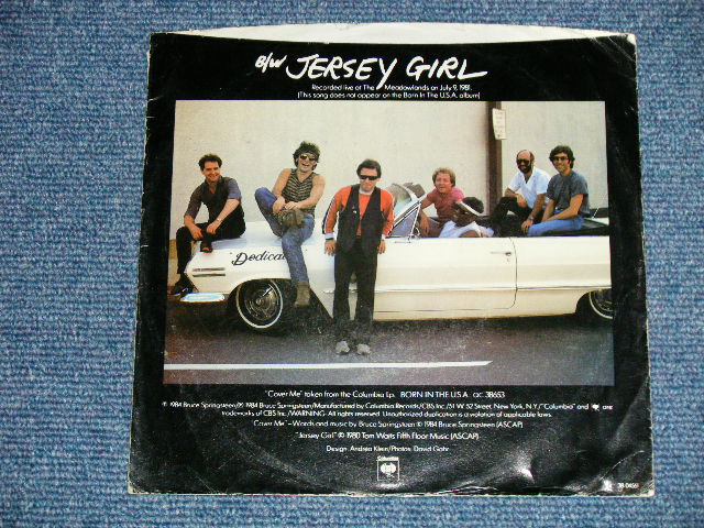 画像: BRUCE SPRINGSTEEN -  COVER ME : JERSEY GIRL  ( Ex+/Ex+++ ) / 1984 US AMERICA ORIGINAL Used 7" Single with PICTURE SLEEVE 