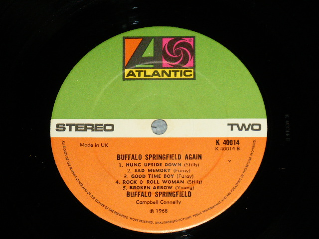 画像: BUFFALO SPRINGFIELD -  AGAIN ( Ex++/Ex+++)  / 1973? UK ENGLAND REISSUE   Used LP 