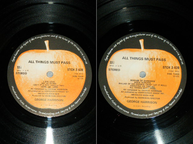 GEORGE HARRISON of THE BEATLES - ALL THINGS MUST PASS : Produced