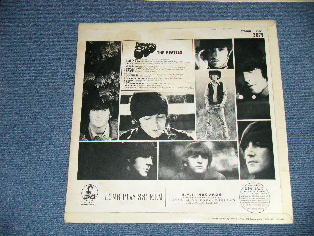 画像: THE BEATLES - RUBBER SOUL ( YEX-178-2/YEX-179-2 ) ( Ex+++, Ex++/MINT- Looks:Ex+++   / 1965 UK  ENGLAND ORIGINAL "Yellow Parlophone Label" STEREO  Used LP  
