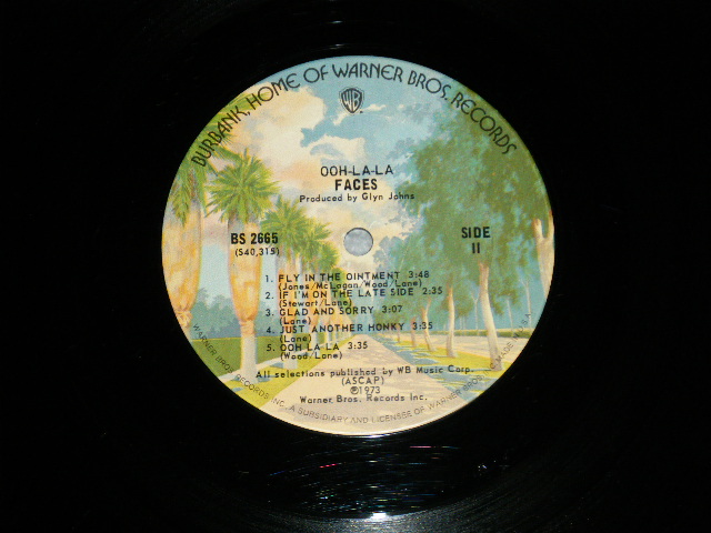 画像: FACES - OOH LA LA : With  POSTER SONG SHEET   (Matrix # A) BS 2665  40314-1-2/B)  BS 2665  40315-1-2 ) ( Ex++/Ex+++ ) / 1973  US AMERICA ORIGINAL Jacket  1st Press "BURBANK Street Label" Used  LP