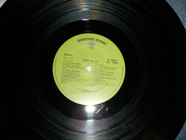 画像: FACES - OOH LA LA : With  POSTER SONG SHEET   (Matrix # A1/B1) ( Ex.Ex++ Looks:Ex++,MINT- ) / 1973 UK ENGLAND  ORIGINAL RECORD + US AMERICA ORIGINAL Jacket  1st Press "GREEN with 'WB' Label" Used  LP