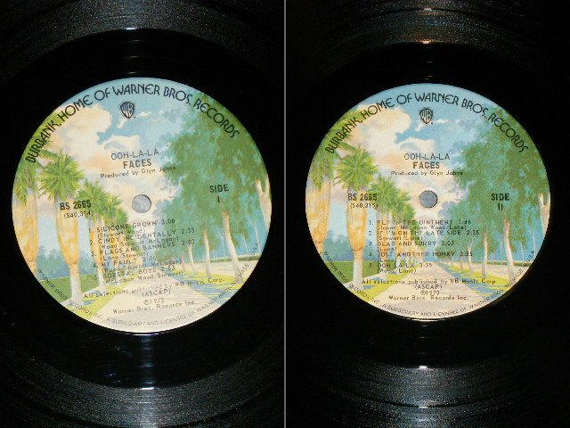 画像: FACES - OOH LA LA  (Matrix # A) BS 2665  40314-1X /B)  BS 2665  40315-1X) ( Ex+/MINT-  Cut Corner  ) / 1973  US AMERICA ORIGINAL Jacket  1st Press "BURBANK Street Label" Used  LP