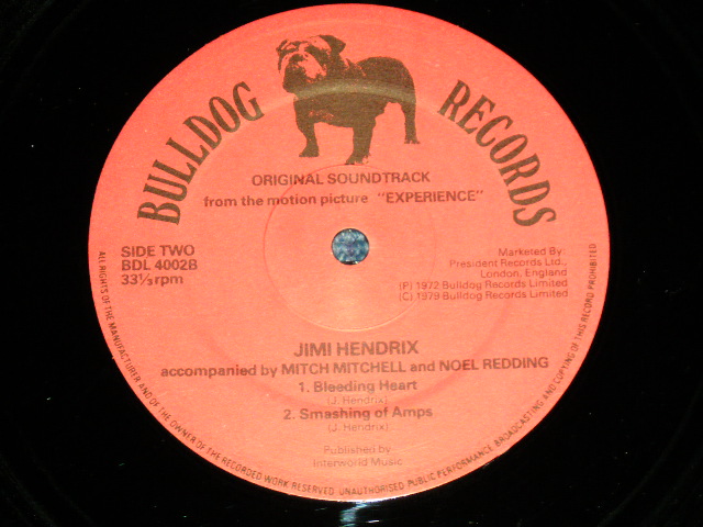 画像: JIMI HENDRIX -  EXPERIENCE  from Sound Tracks ( MINT/MINT )  / UK ENGLAND REISSUE  Used  LP 