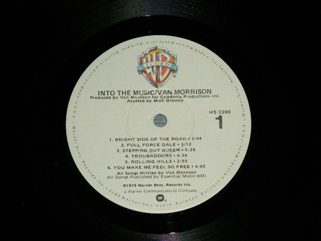 画像: VAN MORRISON - INTO THE MUSIC  ( Matrix Number  A)HS-1-3390 WW1 #5 /B)HS-2-3390 WW2 )( Ex+++/MINT-) / 1979 US AMERICA ORIGINAL Used LP 