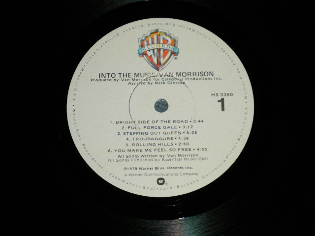 画像: VAN MORRISON - INTO THE MUSIC  ( Matrix Number  A)HS-1-3390 WW1 #2 /B)HS-2-3390 WW2 )( Ex++/MINT-) / 1979 US AMERICA ORIGINAL Used LP 