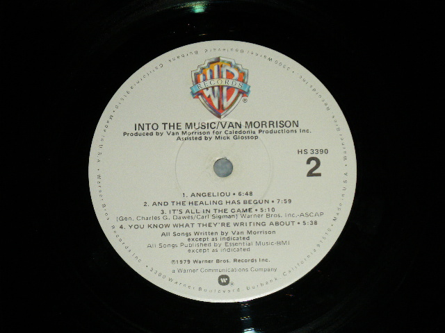 画像: VAN MORRISON - INTO THE MUSIC  ( Matrix Number  A)HS-1-3390 WW1 #5 /B)HS-2-3390 WW2 )( Ex+++/MINT-) / 1979 US AMERICA ORIGINAL Used LP 