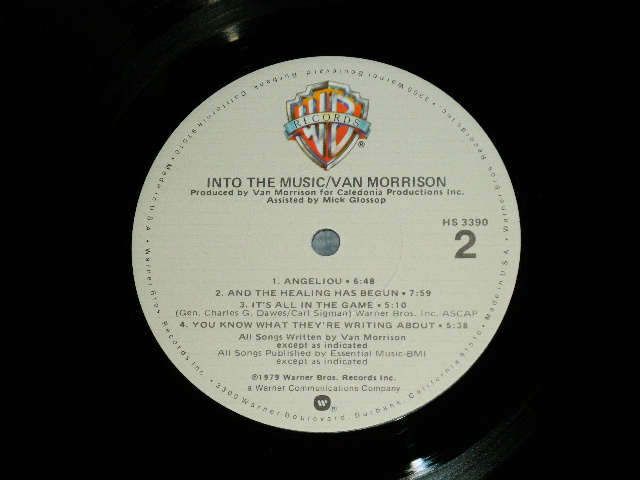 画像: VAN MORRISON - INTO THE MUSIC  ( Matrix Number  A)HS-1-3390 WW3 /B)HS-2-3390 LW4 )( Ex+++/MINT-) / 1979 US AMERICA ORIGINAL Used LP 
