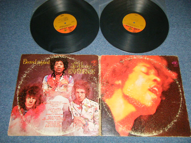 画像1: JIMI HENDRIX - ELECTRIC LADYLAND ( Matrix #A) o |30799 2RS 6307A-1C B) S | 30800  RS-6307 B 1B o C) S |30801 2RS 6307C-1B A3 D) | 30802 2RS 6307B-1G)  "SANTA MARIA Press??"  (Ex-/Ex++ D-1,2 Poor JUMP EDSP) / 1968 US AMERICA ORIGINAL 1st Press "2 COLOR:ORANGE & BROWN Label"  Used  2- LP's 