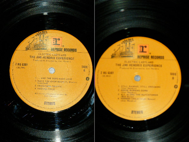 画像: JIMI HENDRIX - ELECTRIC LADYLAND ( Matrix # A) A-W-1 / B) B-W-10/ C)C-W-1/D) D-W-1  )( Ex+/Ex+++) / 1970 Version US AMERICA 2nd Press " BROWN Label"  Used  2- LP's 