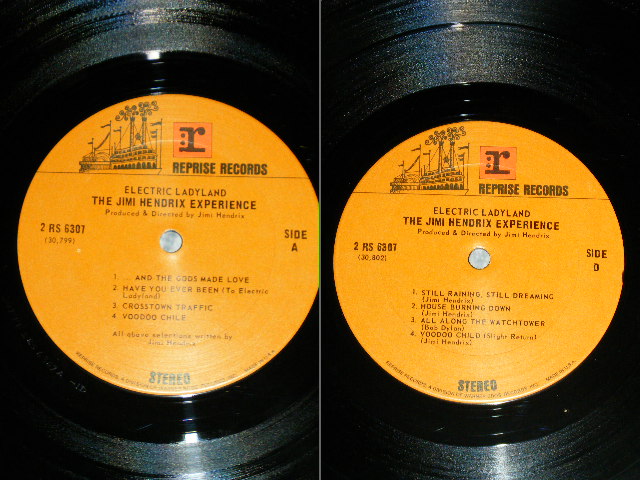 画像: JIMI HENDRIX - ELECTRIC LADYLAND ( Matrix # A) 1D / B) 1E/ C)1B /G) 1G )( Ex+++/MINT-) / 1970 Version US AMERICA 2nd Press " BROWN Label"  Used  2- LP's 