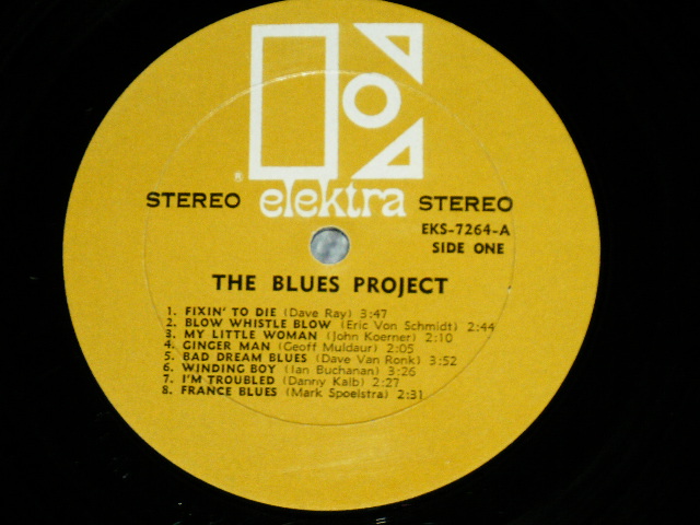 画像: V.A. ( BOB DYLAN Plays PIANO,DAVE VAN RONK,JOHN KOERNER, GEOFF MULDAUR,DAVE RAY,DANNY KALB,IAN BUCHANAN, MARK SPOELSTRA, ERIC VON SCHUMIDT) - THE BLUES PROJECT ( Ex+,Ex++/Ex+++ A-4,5:Ex) / 1966-69 Version US AMERICA Original "2nd Press BROWN Label with Large Stylized E on TOP" "NON CREDIT at Bottom Label" Used STEREO  LP 