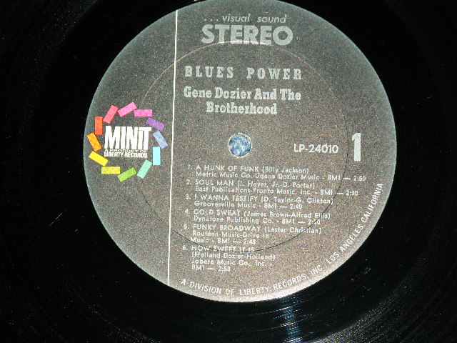 画像: GENE DOZIER and The BROTHERHOODD - BLUES POWER ( A)Ex+++,B)Ex+/MINT- ) / 1967 US AMERICA ORIGINAL STEREO Used LP 