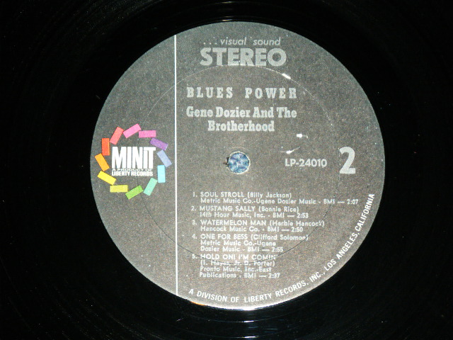 画像: GENE DOZIER and The BROTHERHOODD - BLUES POWER ( A)Ex+++,B)Ex+/MINT- ) / 1967 US AMERICA ORIGINAL STEREO Used LP 