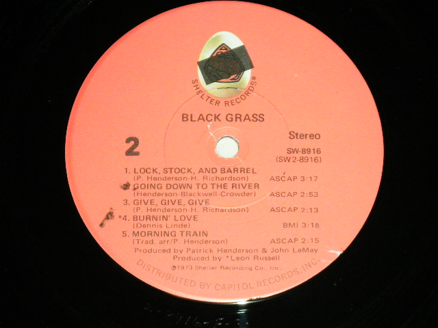 画像: BLACK GRASS (With LEON RUSSEL) - BLACK GRASS / 1973 US AMERICA ORIGINAL Used LP 