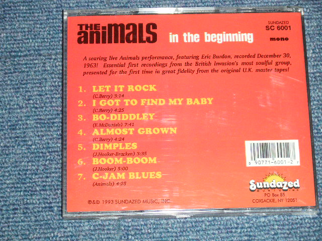 画像: ANIMALS, THE - IN THE BEGINNING ( MINT/MINT) / 1992 US AMERICA ORIGINAL Used CD 