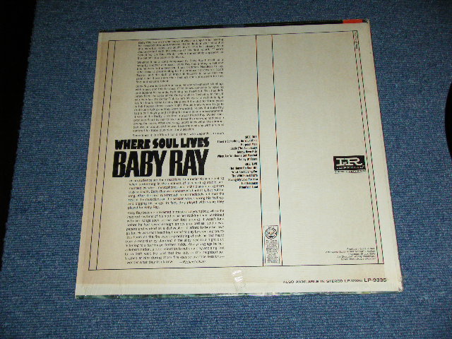 画像: BABY RAY - WHERE SOUL LIVES ( Ex+++/Ex++ ) / 1967 US AMERICA ORIGINAL MONO Used LP 