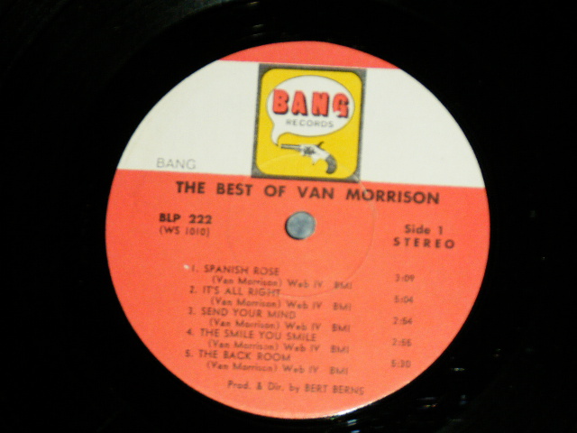 画像: VAN MORRISON - THE BEST OF  ( Matrix  # A)WS-1010-1 62270 Bell Sound /B)WS-1011-1 62270 Bell Sound)( Ex/Ex++ B-1:VG++ Press Miss   / 1970 US AMERICA  ORIGINAL Used LP