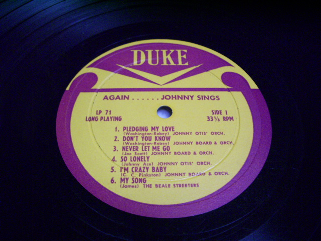 画像: IJOHNNY ACE - MEMORIAL ALBUM OF JOHNNY ACE AGAIN (MINT-/Ex+++ Looks:Ex++) / 1980 US AMERICA REISSUE STEREO Used LP