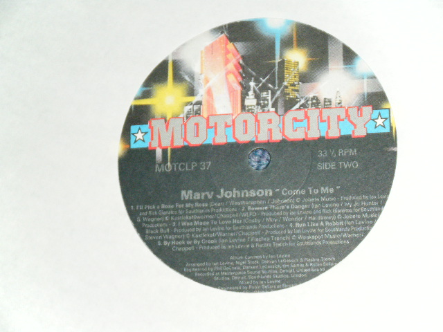 画像:  MARV JOHNSON - COME TO ME / 1990 UK Used LP  