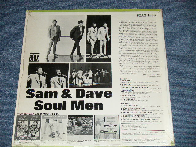 画像: SAM & DAVE - SOUL MEN  ( Matrix #  A) ST-STX671119-1B CT T /B) ST-STX671120-1B CT T )  ( MINT-/MINT ) / 1967  US AMERICA ORIGINAL "STEREO"  "1841 BROADWAY YELLOW LABEL" Used LP 