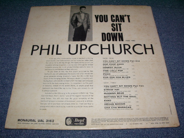 画像: PHIL UPCHURCH - YOU CAN'T SIT DOWN Part.2 / 1961 US ORIGINAL mono LP 