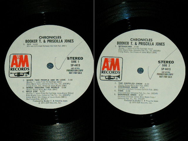 画像: BOOKER T. & PRISCILLA JONES - CHRONICLES / 1973 US ORIGINAL White Label PROMO Used LP 