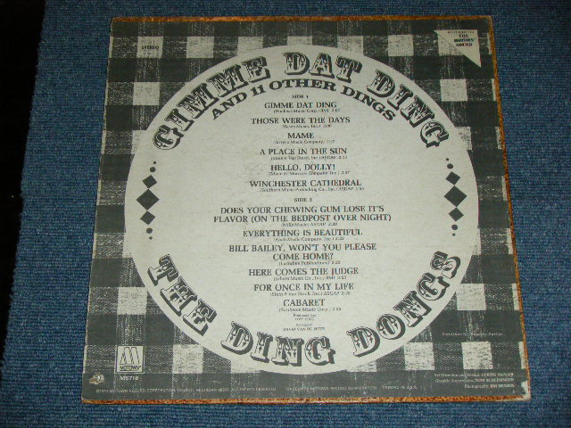 画像: THE DING DONGS ( DIXIE LAND STYLE VOCAL & INSTRUMENTALS ) - GIMME DAT DING / 1970 US ORIGINAL Used LP 