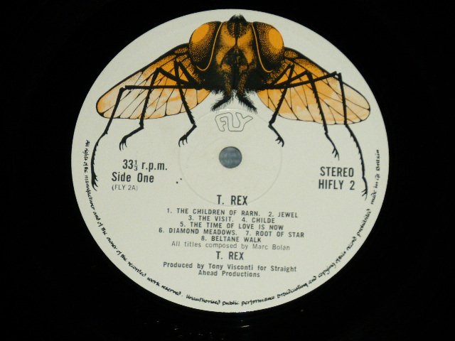 画像: T-REX  - T-REX   (MATRIX #  A) 2U  /B) 1U) ( VG+++/Ex+++ B-5:VG+++  ) / 1970 UK ENGLAND  ORIGINAL  Used LP