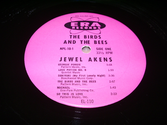 画像: JEWEL AKENS - THE BIRDS AND THE BEES / 1965 US AMERICA ORIGINAL MONO Used LP 