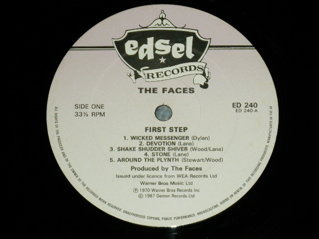 画像: FACES - FIRST STEP  (Ex++/MINT-) / 1987  UK ENGLAND REISSUE  Used LP