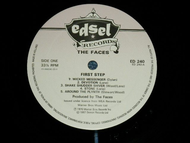 画像: FACES - FIRST STEP  (NEW) / 1987  UK ENGLAND REISSUE  "BRAND NEW" LP