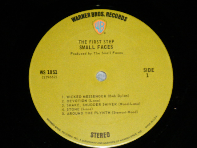画像: FACES (SMALL FACES) - FIRST STEP : "SMALL FACES" logo on TOP  on FRONT Jacket (Matrix #   A) 39662 WS 1851A-1A /B) 39662 WS 1851B-1E) (Ex++,VG++,Ex+++/ Ex+++) / 1970 US AMERICA ORIGINAL 1st Press "GREEN with WB Logo on Top" Label Used LP 