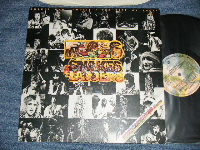 画像1: FACES -  SNAKES AND LADDERS  ( Matrix # A1/B1 )  (Ex++/MINT- B-3:Ex++) / 1976 UK ENGLAND ORIGINAL1st Press "BURBANK STREET Label" Used LP