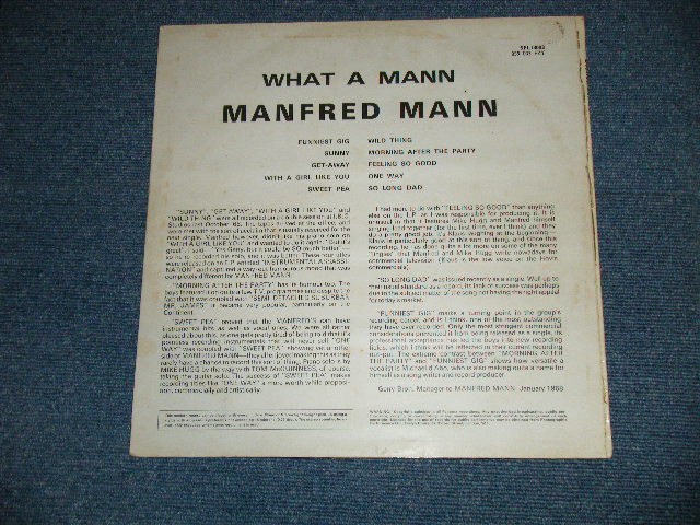画像: MANFRED MANN -  WHAT A MANN ( Matrix # A) 1//1 / B) 2//1 ) ( Ex+++/MINT-) / 1968 UK ENGLAND  ORIGINAL Used LP 