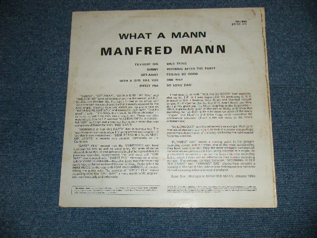 画像: MANFRED MANN -  WHAT A MANN ( Matrix # A) 1//1 / B) 2//1 ) ( Ex+++/MINT-) / 1968 UK ENGLAND  ORIGINAL Used LP 