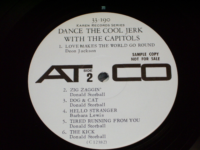画像: THE CAPITOLS - COOL JERK (Ex++/Ex+++) / 1966 US AMERICA ORIGINAL "WHITE LABEL PROMO" Mono  Used LP