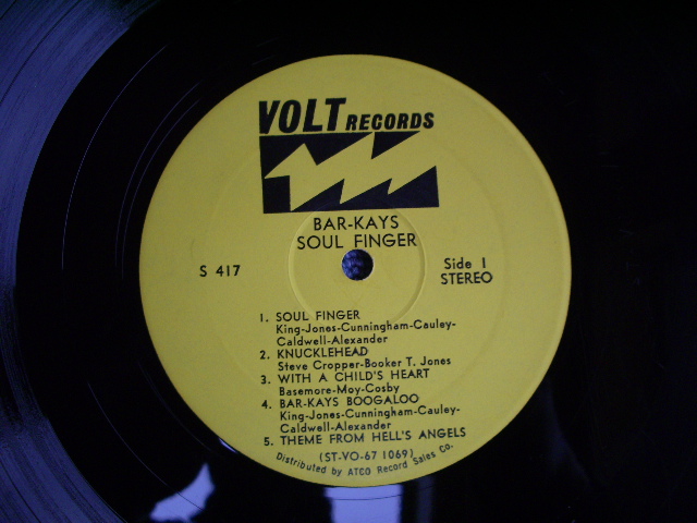 画像: THE BAR-KAYS - SOUL FINGER / 1967 US AMERICA ORIGINAL STEREO   Used LP