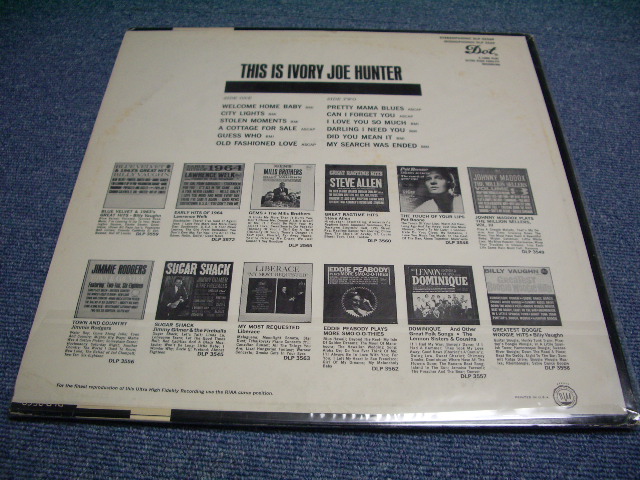 画像: IVORY JOE HUNTER - THIS IS IVORY JOE HUNTER / 1960 US  AMERICA ORIGINAL Used LP 