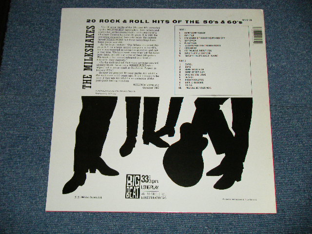 画像: THE MILKSHAKES - 20 ROCK & ROLL HITS OF THE 50'S & 60'S  ( MINT-/MINT) /  1984 UK ENGLAND  & FRANCE PRESS  ORIGINAL  1st ISSUED Version  Used LP 