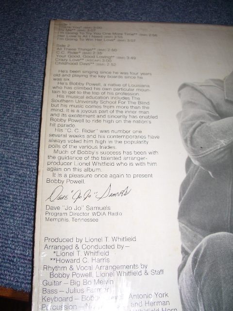 画像: BOBBY POWELL - THANK YOU / 1973 US  AMERICA ORIGINAL Used LP