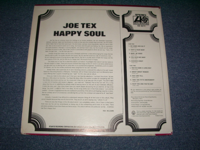 画像: JOE TEX - HAPPY SOUL / 1969 US  US AMERICA ORIGINAL Used LP 