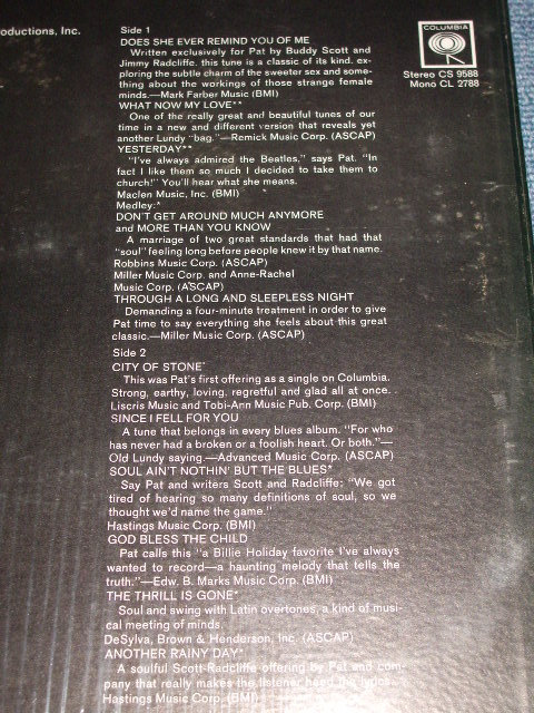 画像: PAT LUNDY - SOUL AIN'T NOTHIN' BUT THE BLUES / 1968 US AMERICA ORIGINAL STEREO Used LP 