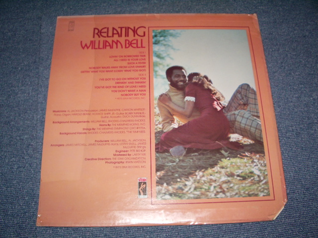 画像: WILLIAM BELL - RELATING (SEALED) / 1973 US AMERICA ORIGINAL "BRAND NEW SEALED"  LP 